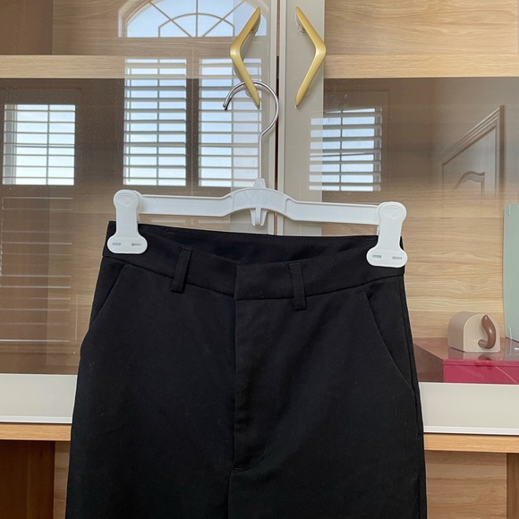 H&M black slacks with slits size 0 - Picture 2 of 14